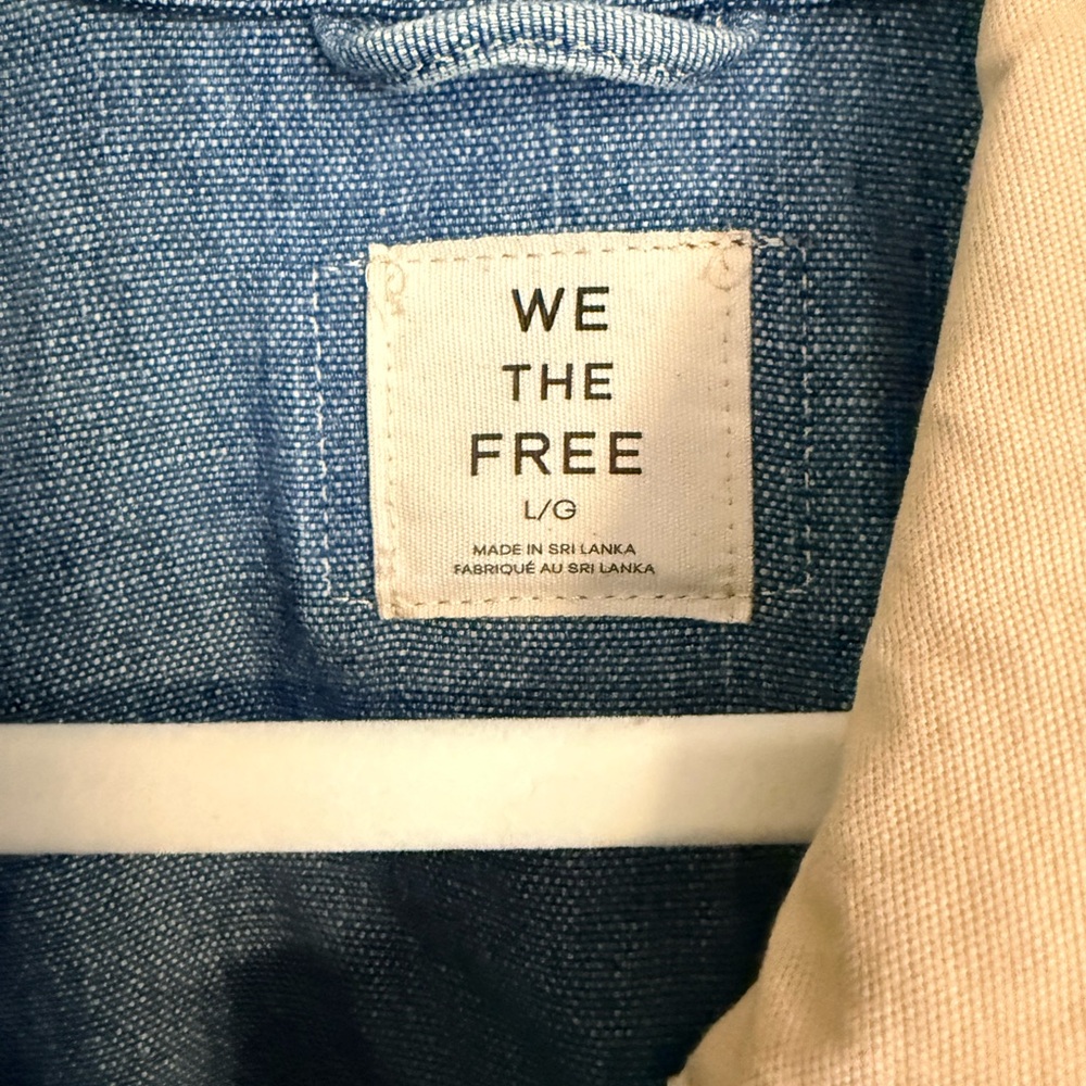 NWT Free People We The Free Lemon Denim Jacket - Picture 3 of 6
